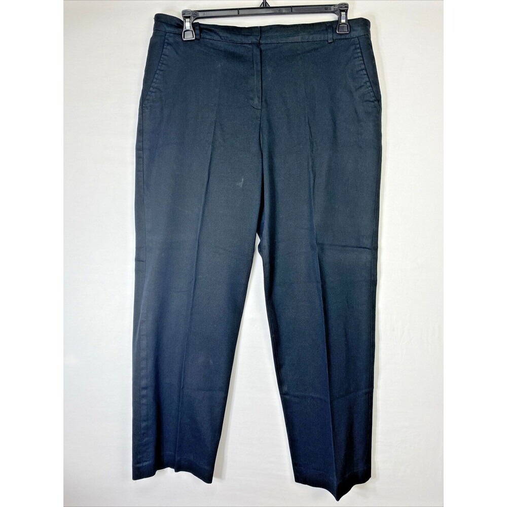 Briggs New York Womens Pants Career Slacks Size 16 Wider Leg Black Basic
